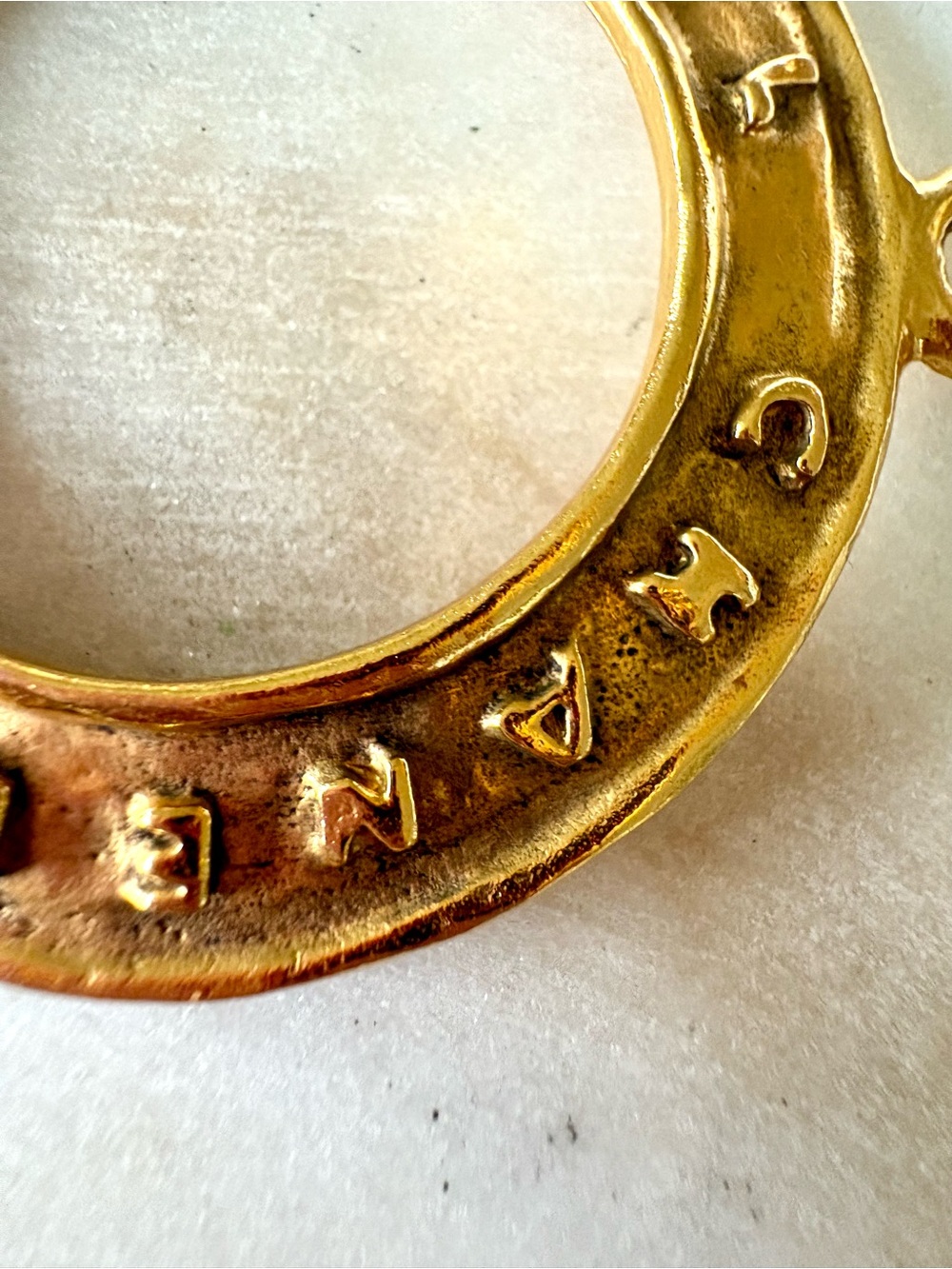 Authentic Vintage Chanel 1980s Gold Tone Pendant Authenticated - Picture 11 of 16